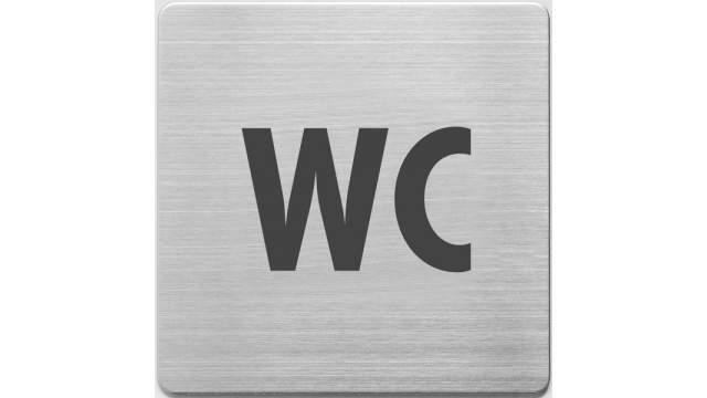 Alco AL-450-5 Pictogram RVS 90x90x1mm - WC -