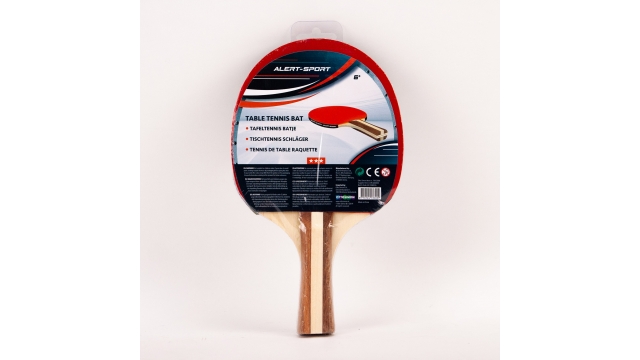 Alert Sport 3 Sterren Tafeltennis Batje Hout/Rubber