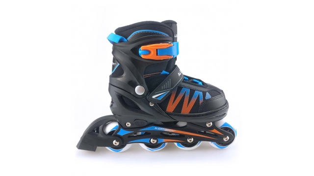 Alert Inline Skates Maat 31-34 Blauw/Oranje/Zwart