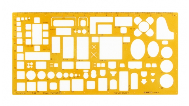 Aristo AR-5063 Architecten Meubelsjabloon Schaal 1:50
