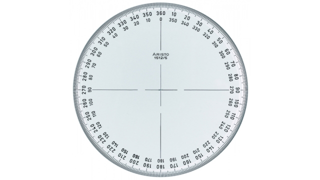 Aristo AR-1512/5 Kompasroos 360° 12 Cm Glashelder Plexiglas