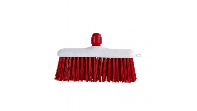 Luva Straatbezem met Steelhouder 30 cm Rood/Wit