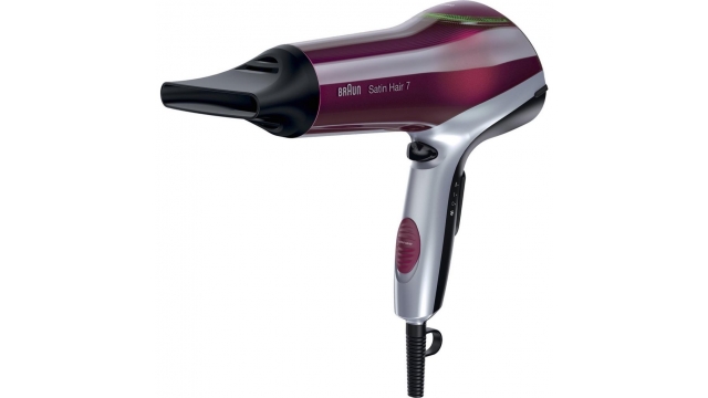 Braun HD770 Satin Hair 7 Colour Föhn 2200W Rood/Zilver