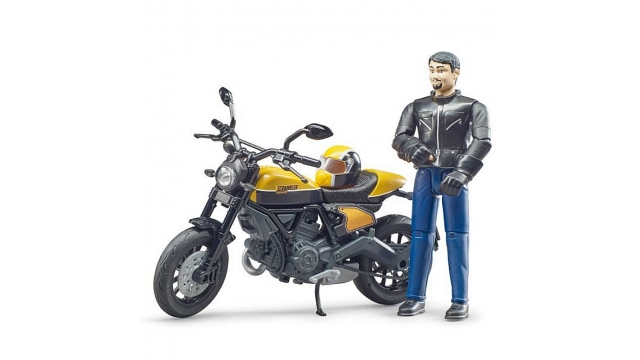 Bruder 63053 Ducati Scrambler Motor met Bestuurder 1:16