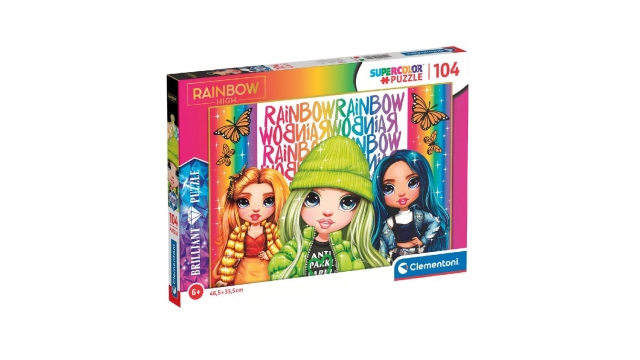 Clementoni Supercolour Puzzel Rainbow High 104 Stukjes