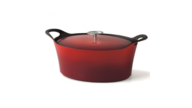 Cuisinox Volcan Gietijzeren Braadpan 29 cm Rood