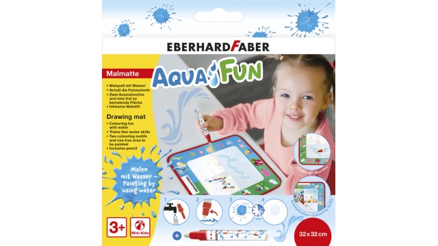 Eberhard Faber EF-524130 Tekenmat Aquafun 32x32cm Incl. 1 Waterstift