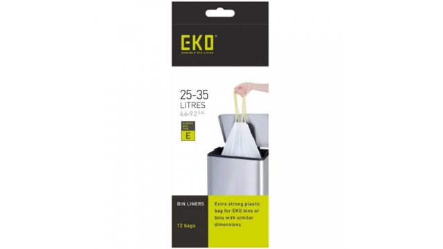 EKO Afvalzak Type E 25-35 Liter Rol met 12 Afvalzakken