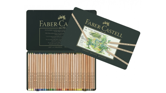 Faber Castell FC-112136 Pastelpotlood Faber-Castell Pitt Metalen Etui A 36 Stuks