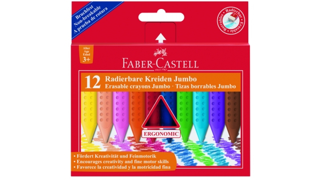 Faber Castell FC-122540 Krijt Jumbo GRIP Doos 12 Stuks