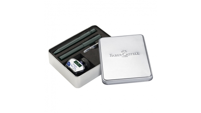 Faber Castell FC-201532 Grip Balpen en Vulpen + Inkt Blauw