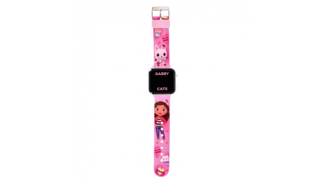 Gabby's Dollhouse LED Horloge Roze