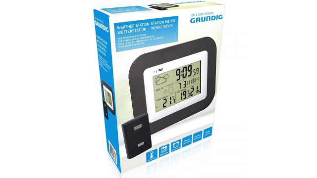 Grundig Weerstation Binnen en Buiten Zwart