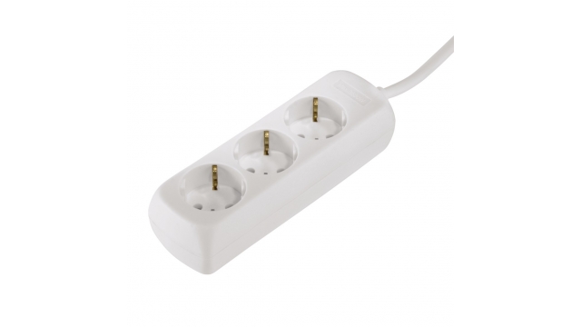 Hama Distribution Panel 3 Sockets Child-proof 1.4 M White