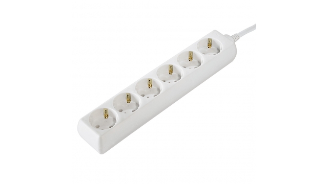 Hama Distribution Panel 6 Sockets Child-proof 1.4 M White