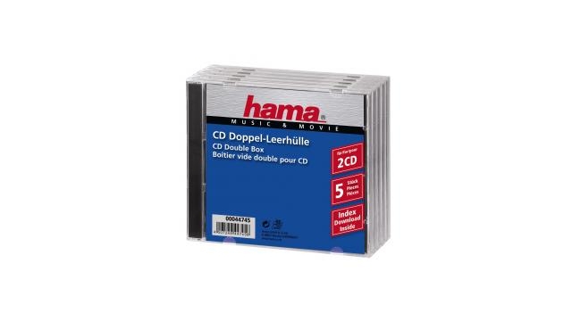 Hama CD Box Dubbel 5 Pak Geseald