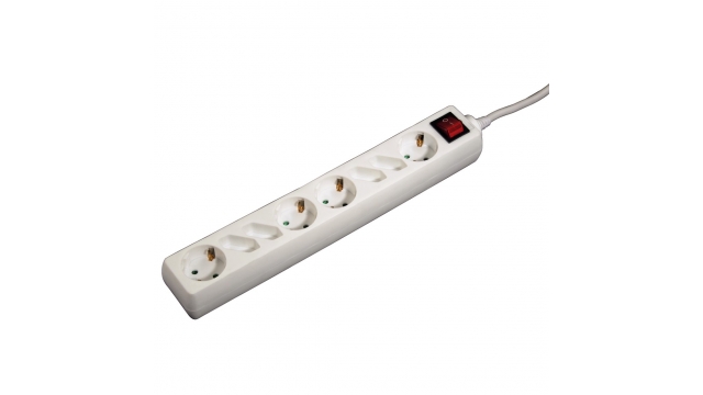 Hama 8-way Power Strip With Switch 1.4 M White