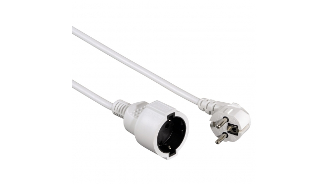 Hama Profi Extension Cable With Earth Contact 10 M White