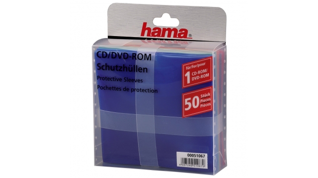 Hama CD/DVD Paper Sleeves 50-pack Multicolor