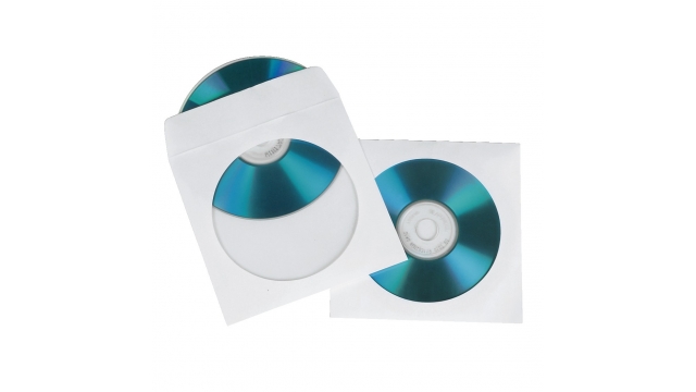 Hama CD/DVD Sleeves Papier Wit 50 Stuks