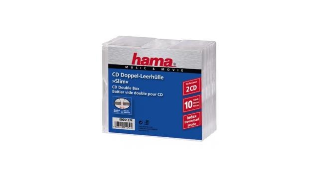 Hama CD Slim Bubbel Box 10 Pak