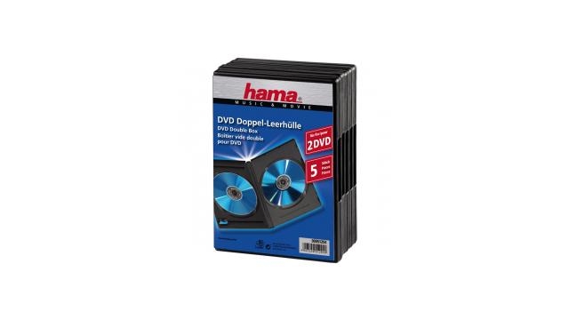 Hama DVD Dubbel Box Zwart 5Pak