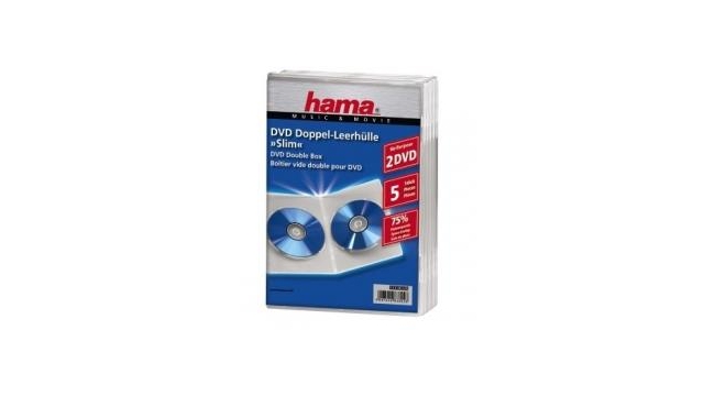 Hama Dubbele DVD Hoes Doorzichtig 5 Stuks