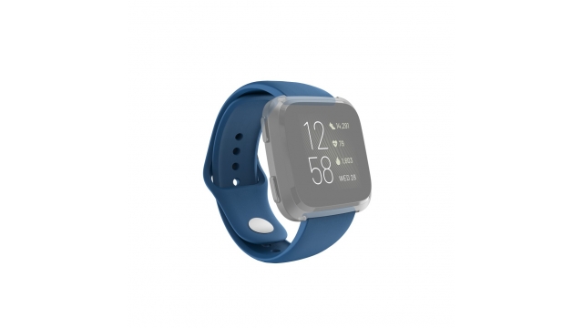 Hama Polsband Voor Fitbit Versa 2/Versa (Lite) Vervangende Sil. Polsband Blauw