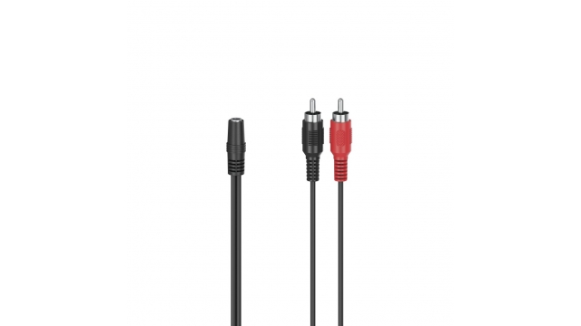 Hama Audio-adapter 2 Cinch-stekkers - 3,5-mm-jack Stereo