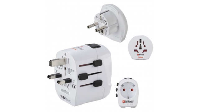 Hama Wereldreisadapter-set World Travel Pro Light USB 3-polig 2x USB