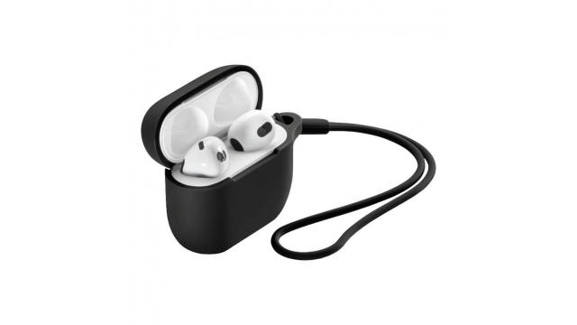 Hama Beschermhoes Fantastic Feel voor Oplaadcase AirPods 3e Gen Zwart