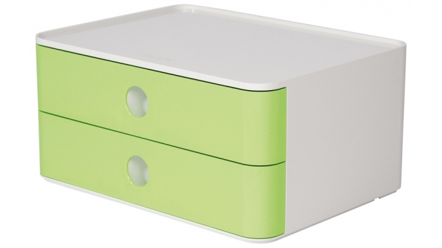 HAN HA-1120-80 Smart-box Allison Met 2 Lades Limoen Groen, Stapelbaar