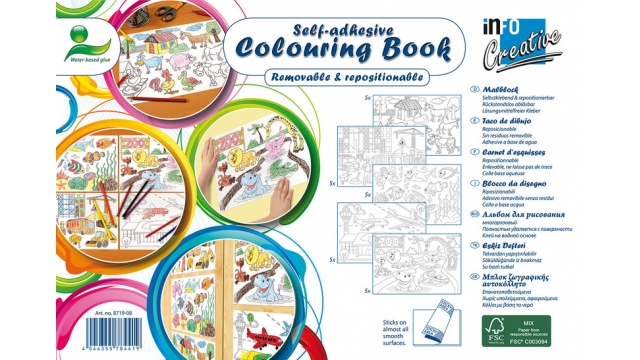 Info Notes IN-8719-08 Kleurboek 300mm X 200mm Colouring Book