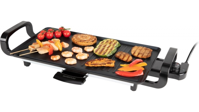 Inventum GP450B Grillplaat 45x25 cm Zwart