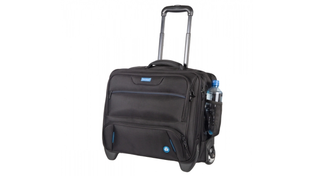 Juscha JU-46215 Laptoptrolley RPET Zwart 38x45x23cm Materiaal: Gerecycled PET