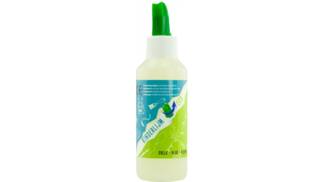 Kangaro Kinderlijm Eco 100 ml met Lijmspatel Groen