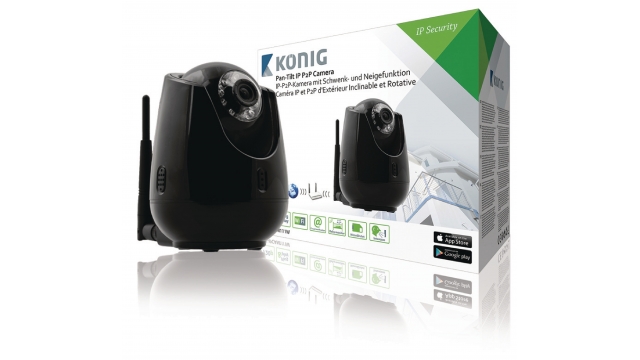 König SAS-IPCAM111B Hd Pan-tilt Ip Camera Binnen 720p Zwart