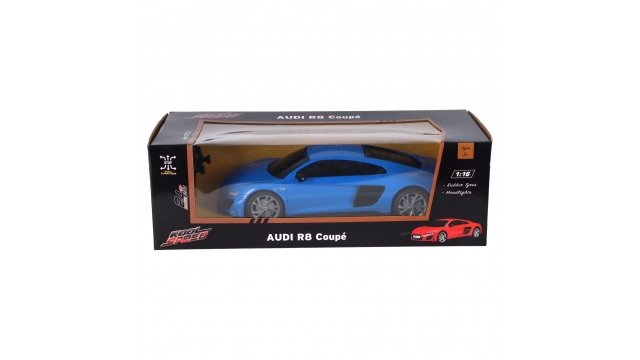 RC Audi Audi R8 V10 Coupé 1:16 + Licht Blauw
