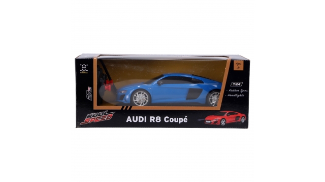 RC Audi R8 V10 Coupé 1:24 + Licht Blauw