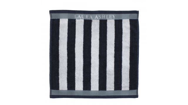 Laura Ashley Keukendoek Midnight Stripe 50x50 cm Donkerblauw