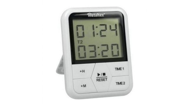 Metaltex Digitale Timer 11x8 cm Wit