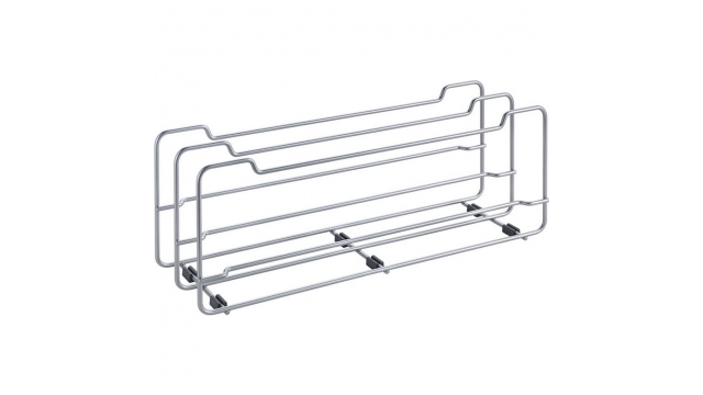 Metaltex Space Saver Pannendeksels Rek 14x42x16 cm Zilver