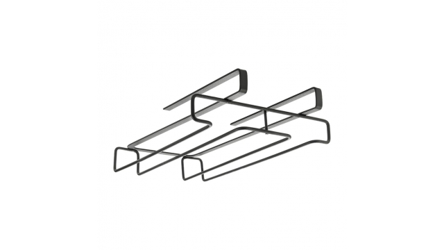 Metaltex Wijnglazenrek 20x28x7 cm Zwart