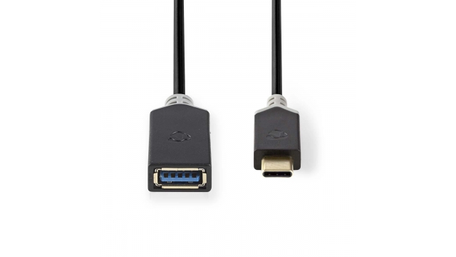 Nedis CCBW61710AT015 Kabel Usb 3.0 Type-c Male - A Female 0,15 M Antraciet