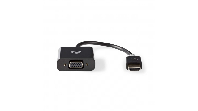 Nedis CCBW34900AT02 Hdmi - Vga-kabel Hdmi™-connector - Vga Female + 3,5 Mm Uitgang 0,2 M Antraciet