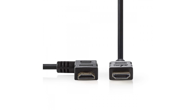 Nedis CVGP34260BK15 High Speed Hdmi™-kabel Met Ethernet Hdmi™-connector - Hdmi™-aansluiting Rechts Haaks 1,5 M Zwart