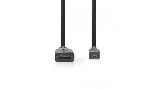 Nedis CVGP34790BK02 High Speed Hdmi™-kabel Met Ethernet Hdmi™-micro-connector - Hdmi™ Female 0,2 M Zwart