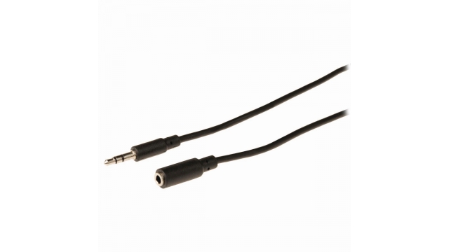 Nedis CAGB22050BK20 Stereo-audiokabel 3,5 Mm Male - 3,5 Mm Female 2,0 M Zwart