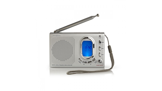 Nedis RDWR1000GY Fm-radio 1,5w Wereldontvanger Alarmfunctie Grijs