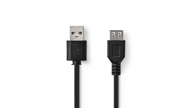 Nedis CCGT60010BK10 Kabel Usb 2.0 A Male - Usb A Female 1,0 M Zwart